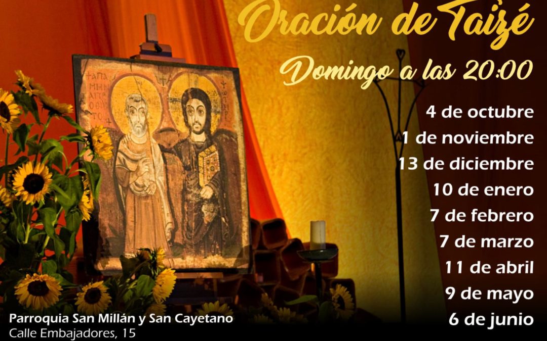 Comenzamos de nuevo la Oración de Taizé 2020/2021