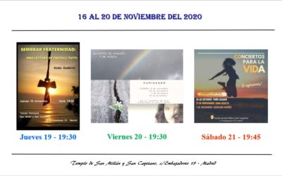 Actividades de la Parroquia del 16 al 22 de noviembre